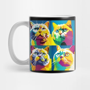 Burmilla Pop Art - Cat Lover Gift Mug